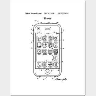 Apple iPhone Patent White Posters and Art